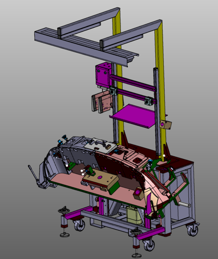 RR Bumper assy station model